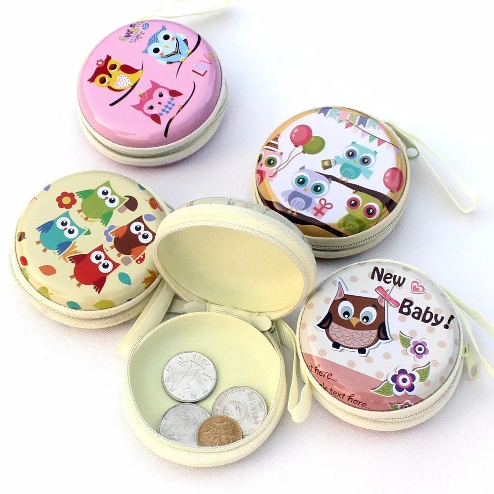 Earphone Case/Coin Pouch - Owl