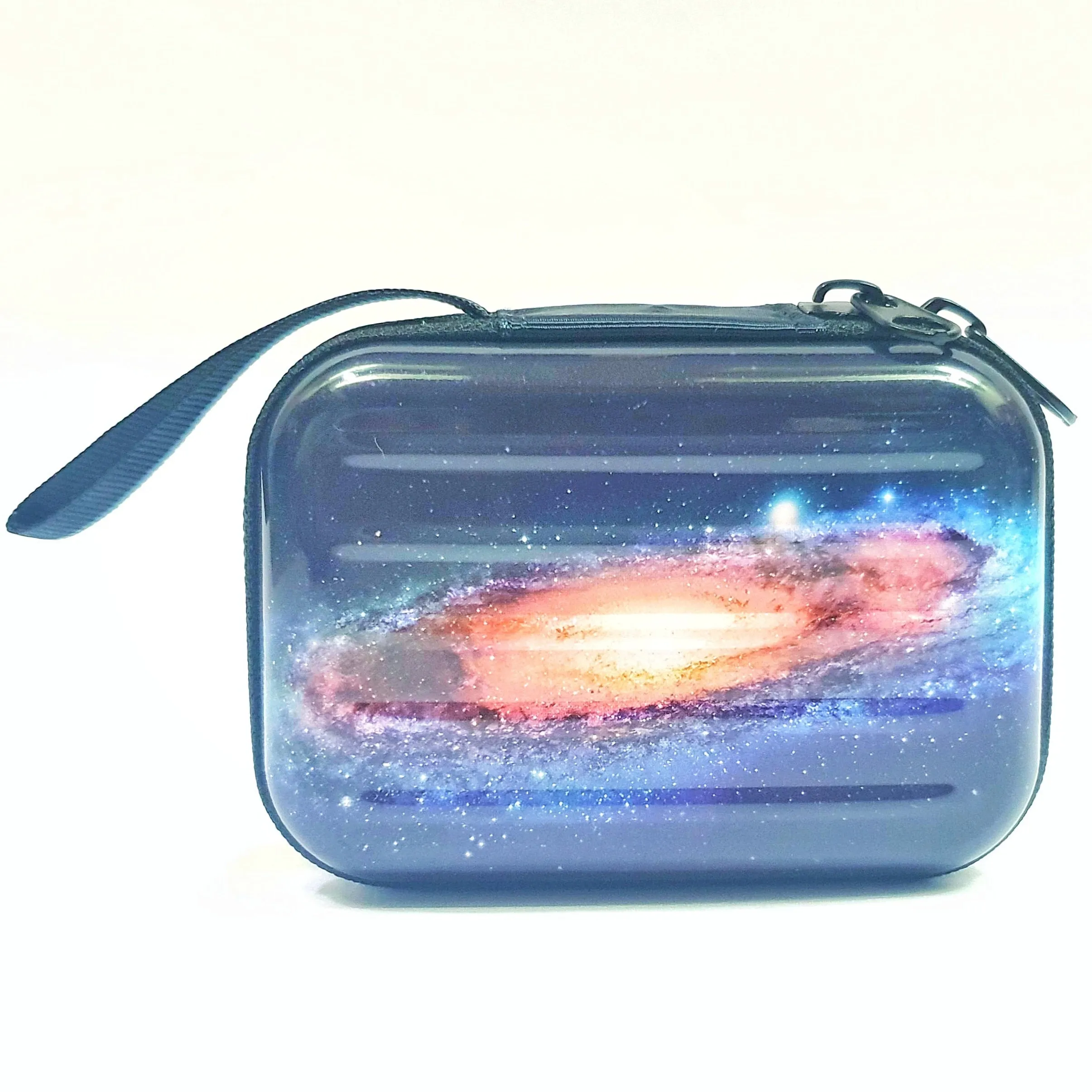 Earphone Rectangle Hard Case Zipper - Galaxy Stars Universe