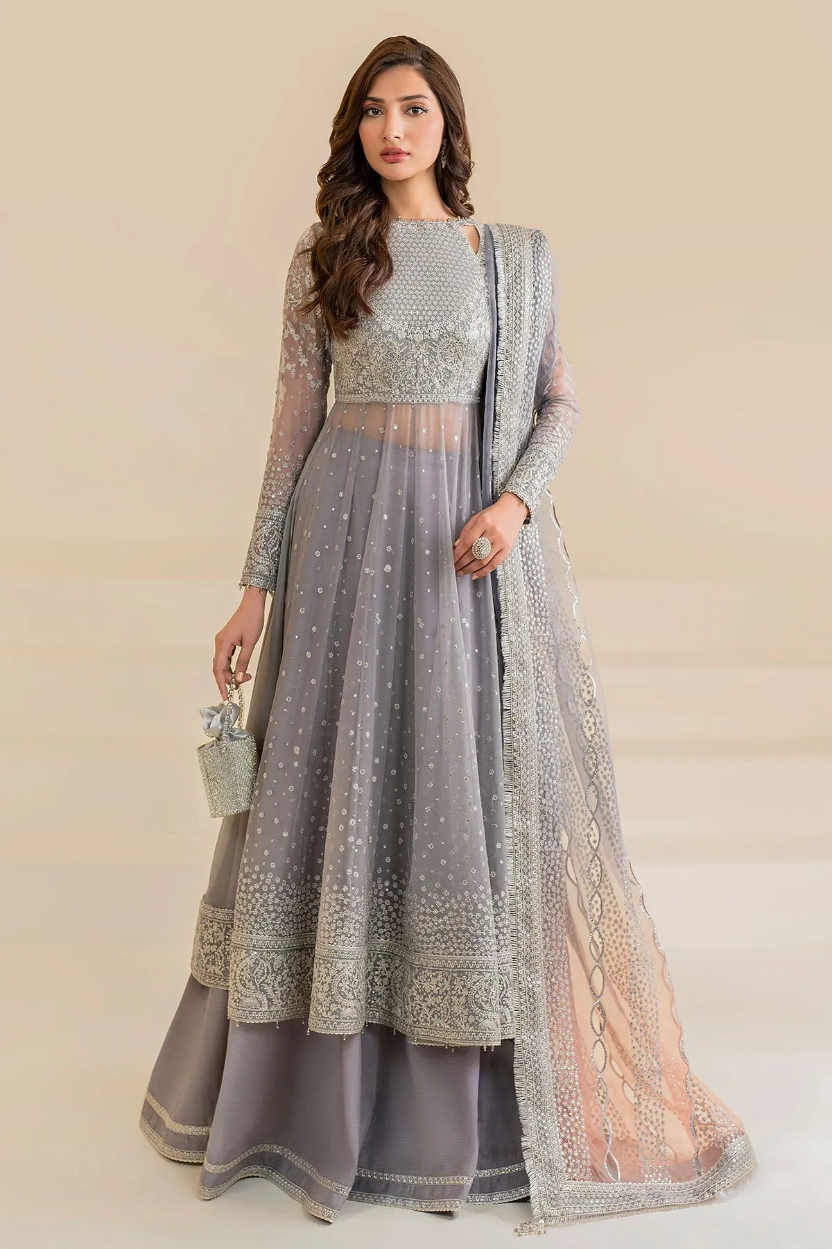 EMBROIDERED CHIFFON UC-3046