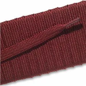 Fashion Athletic Flat Laces - Maroon (2 Pair Pack) Shoelaces