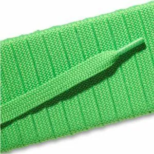 Fashion Athletic Flat Laces - Neon Green (2 Pair Pack) Shoelaces