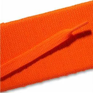 Fashion Athletic Flat Laces - Neon Orange (2 Pair Pack) Shoelaces