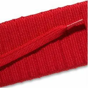 Fashion Athletic Flat Laces- Scarlet Red (2 Pair Pack) Shoelaces