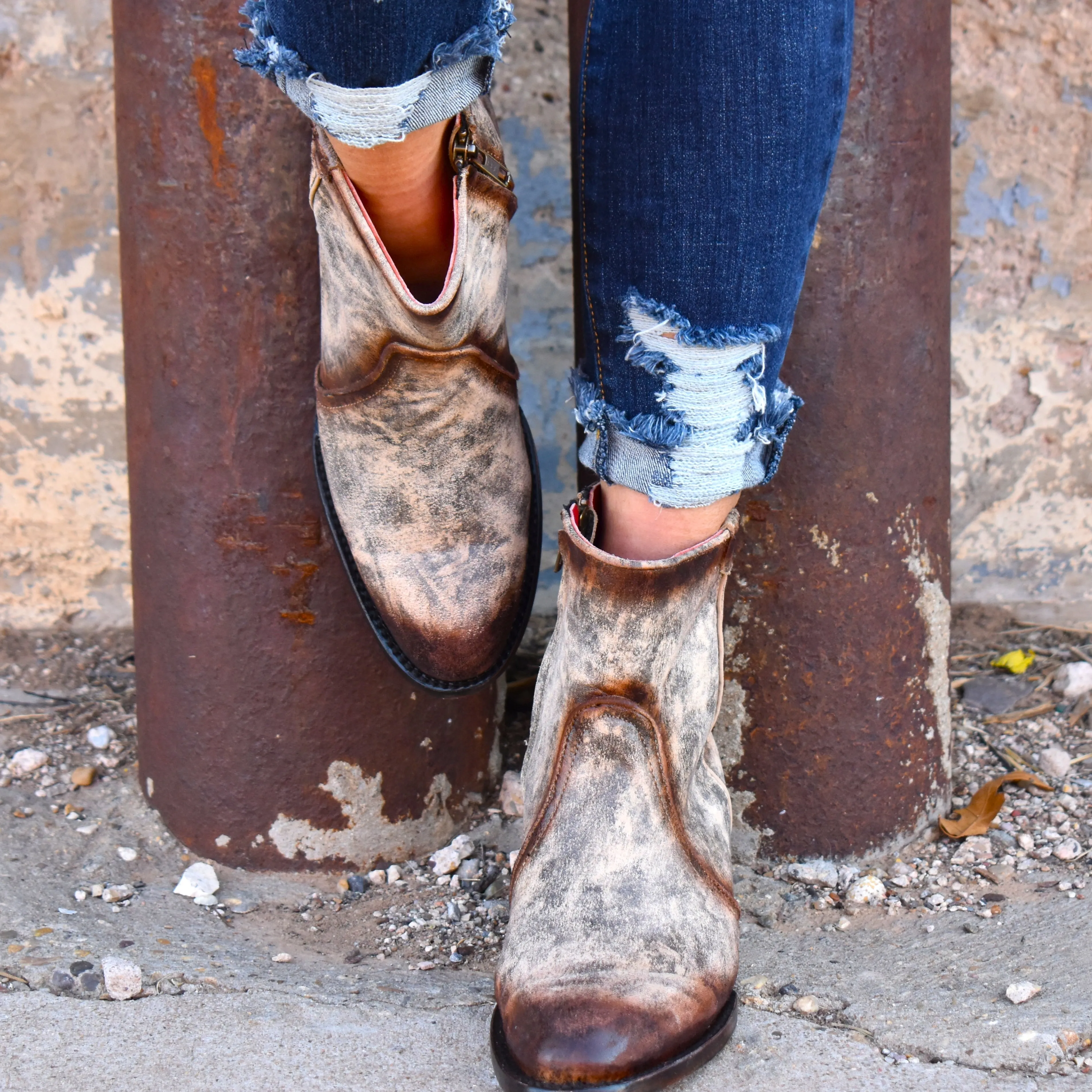 Ferinni Armadillo Leather Bootie*