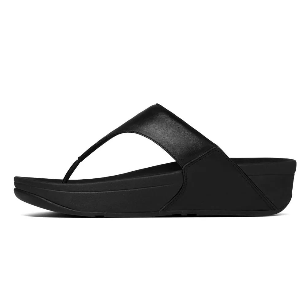 Fitflop Lulu Leather Toe Post Black