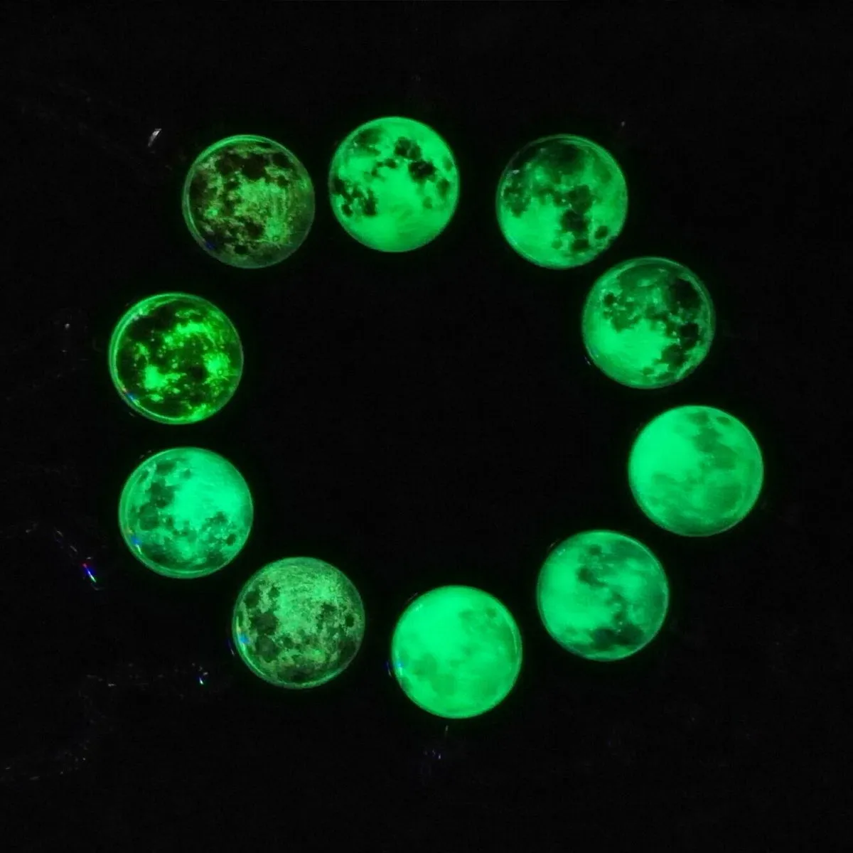 Glow in the Dark - Moon Pendant