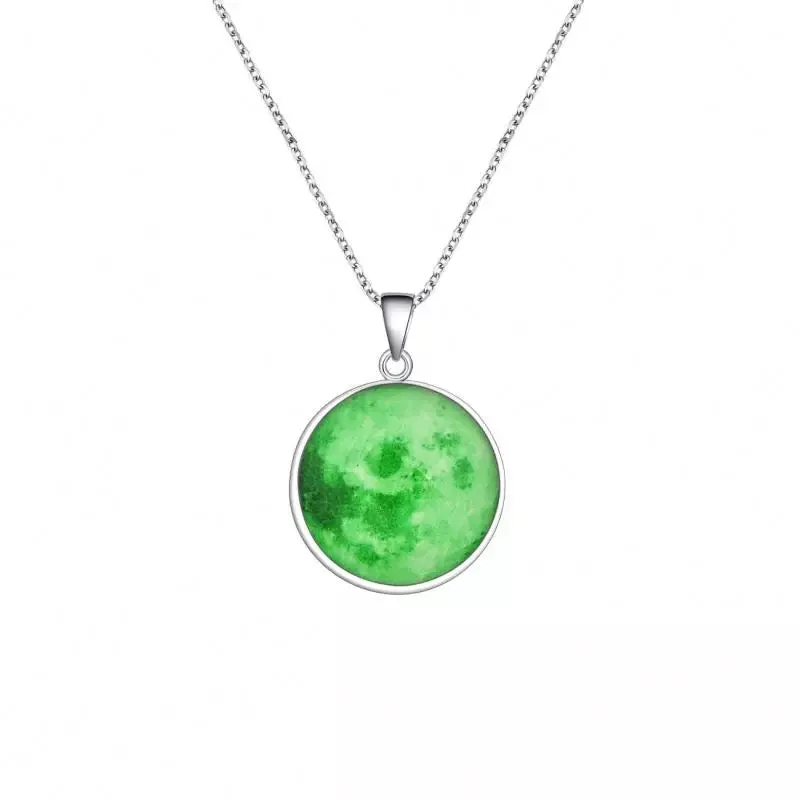 Glow in the Dark - Moon Pendant