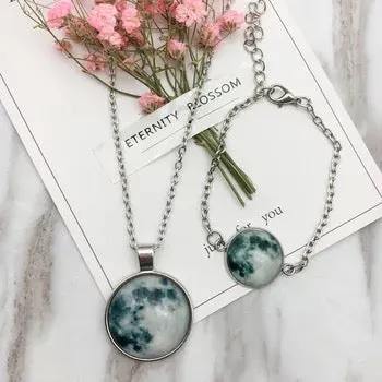 Glow in the Dark - Moon Pendant