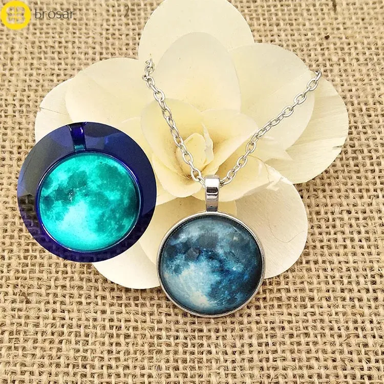 Glow in the Dark - Moon Pendant