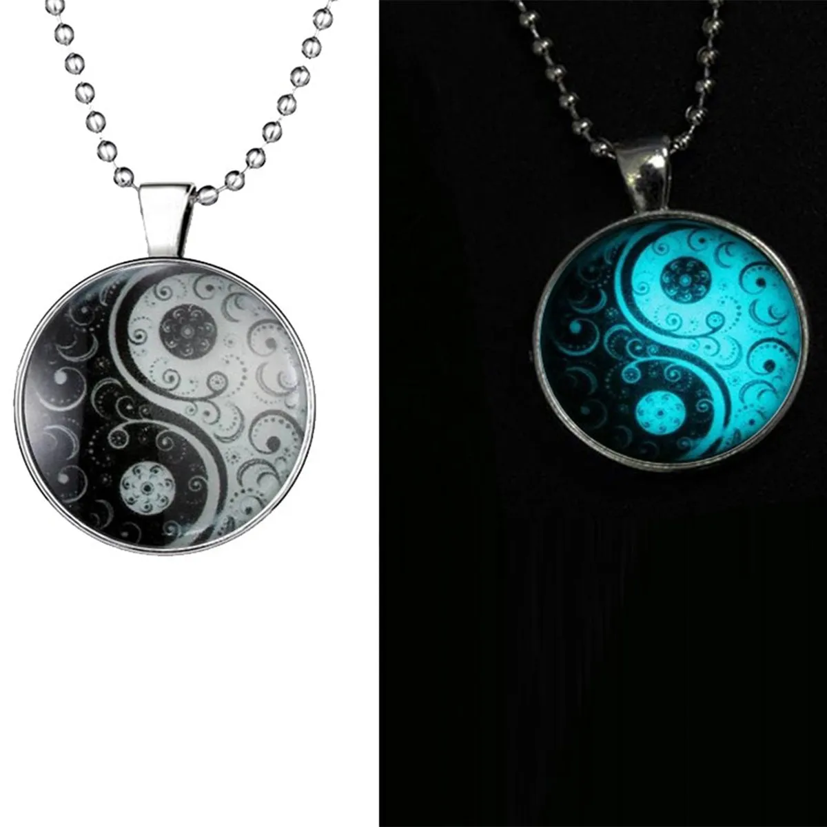 Glow in the Dark - Yin Yang Pendant