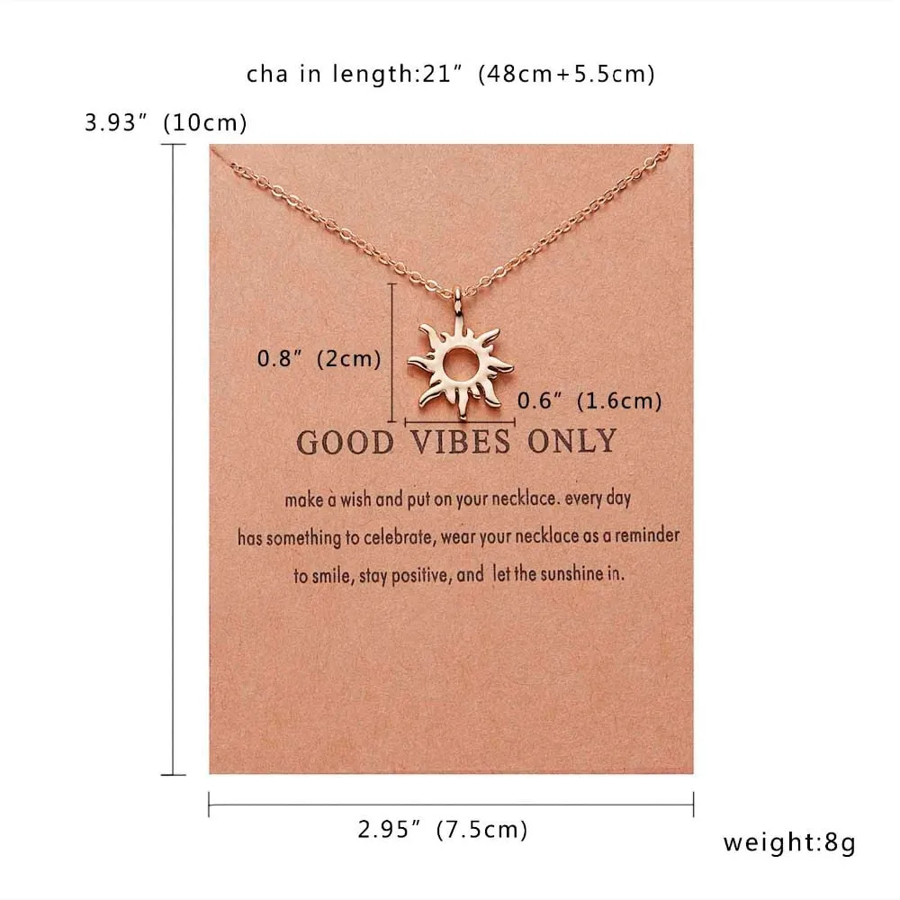 Good Vibes Only Pendant - Gold