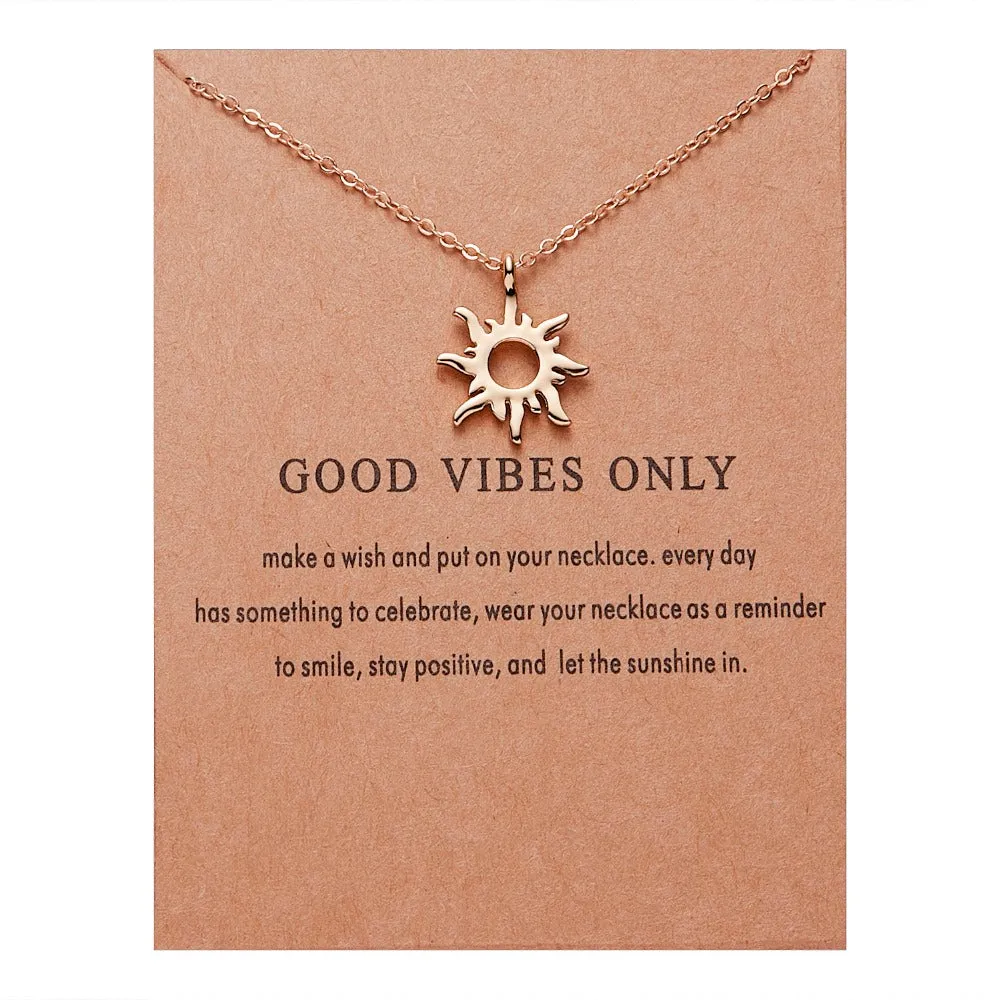 Good Vibes Only Pendant - Gold