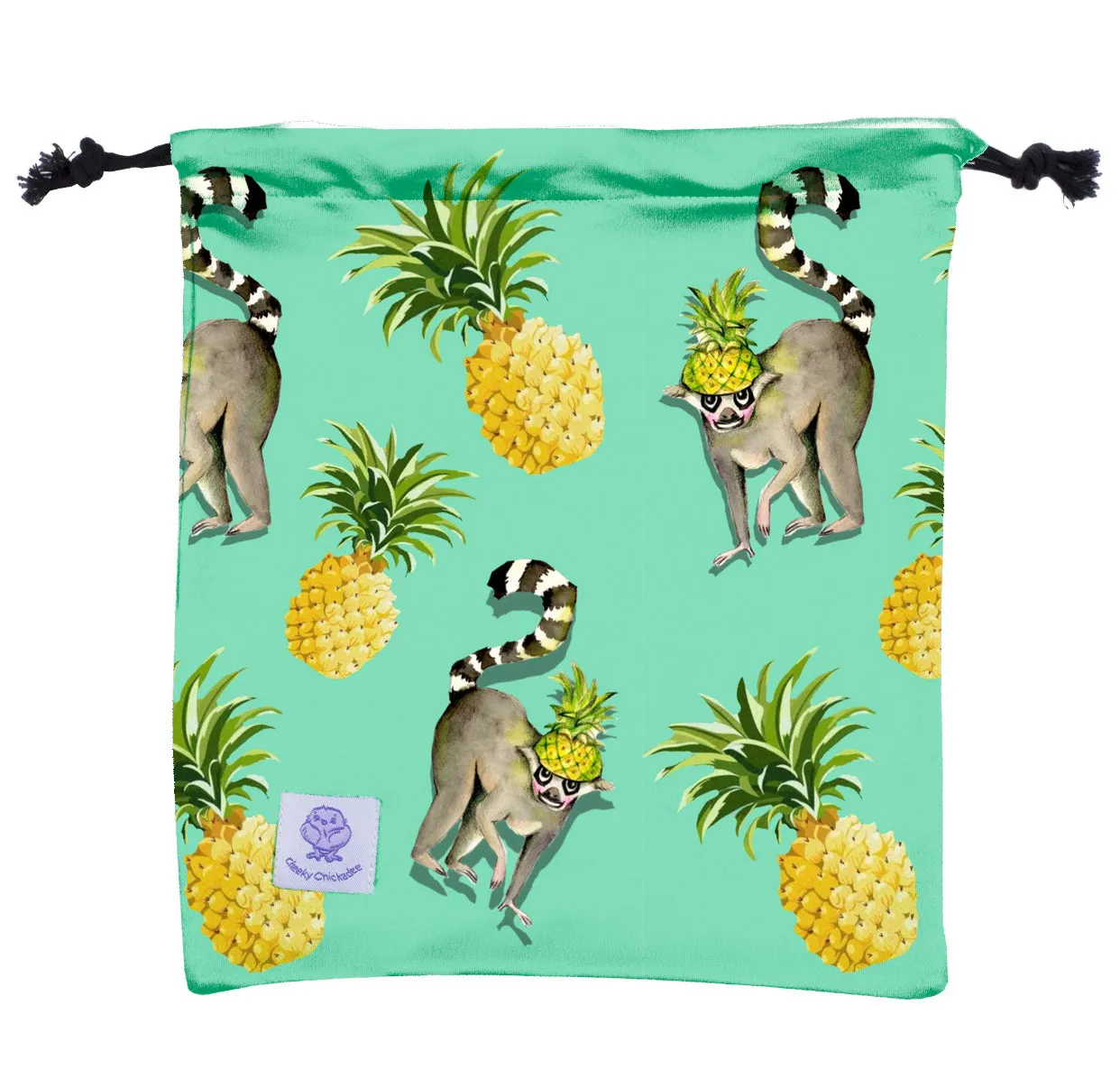 Green Pineapple Lemurs Beach Hat