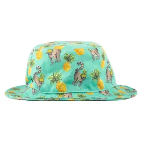 Green Pineapple Lemurs Beach Hat