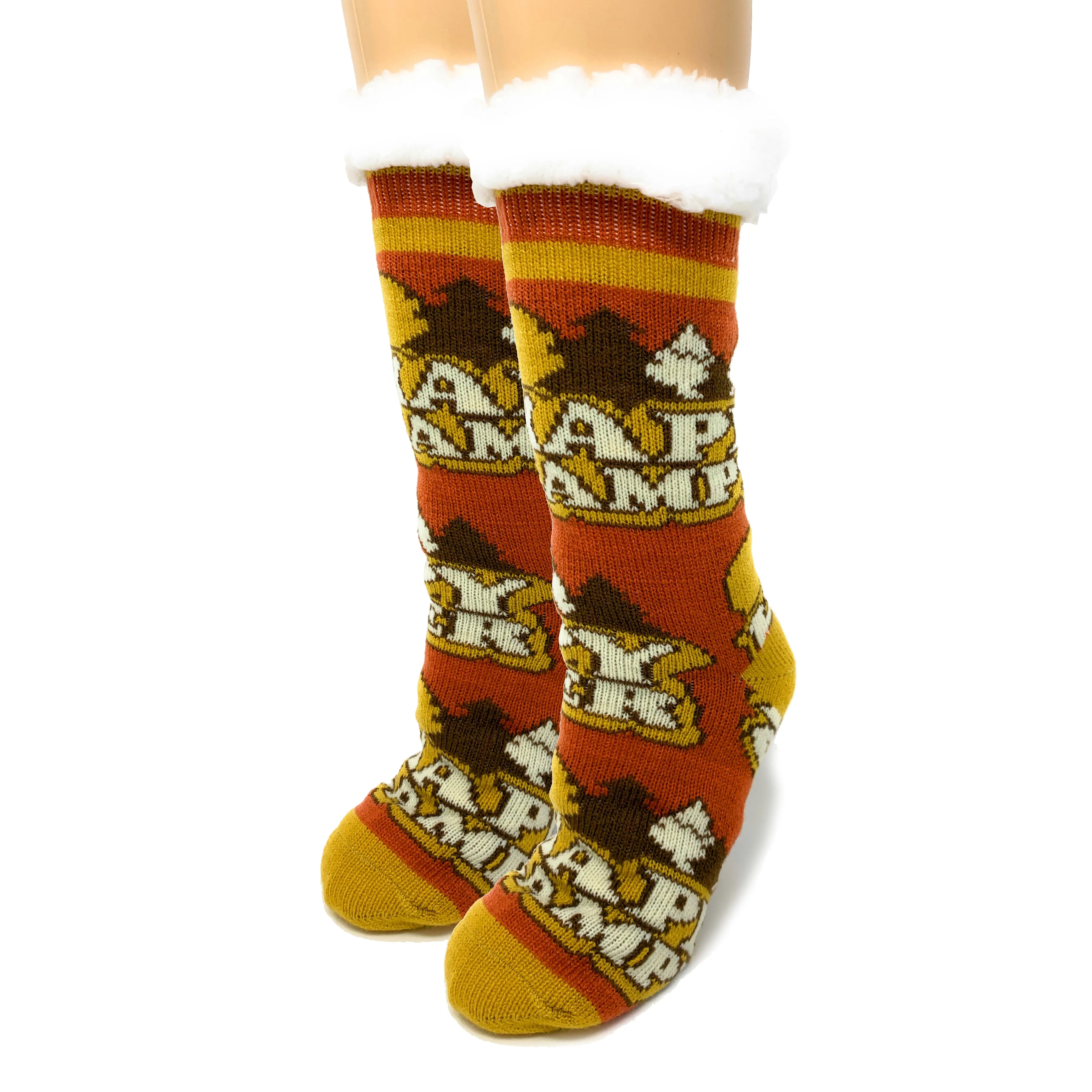 Happy Camper Slipper Socks