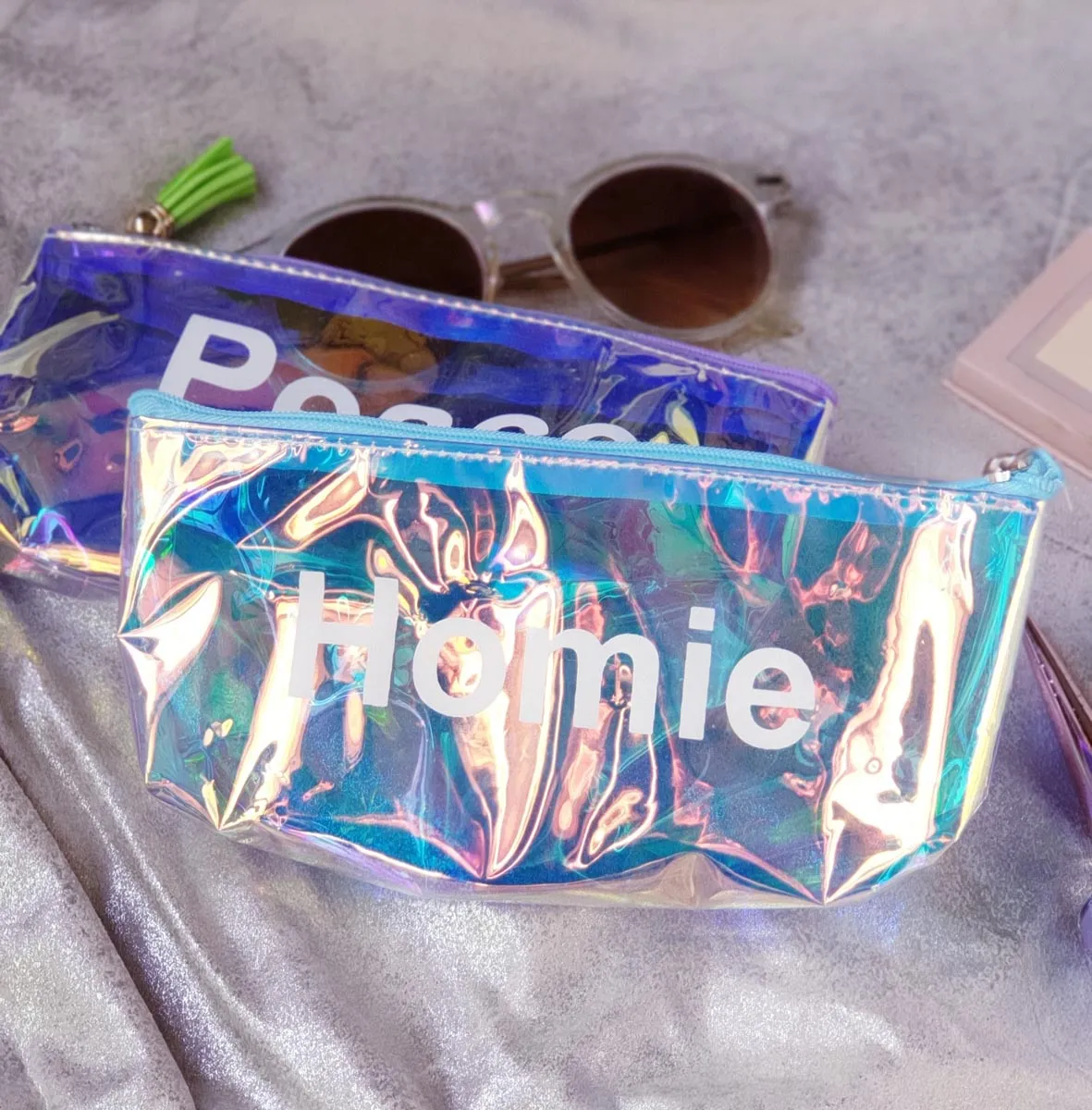 Holographic Travel Pouch Case