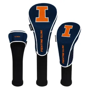 Illinois Fighting Illini 3pc Golf Head Covers