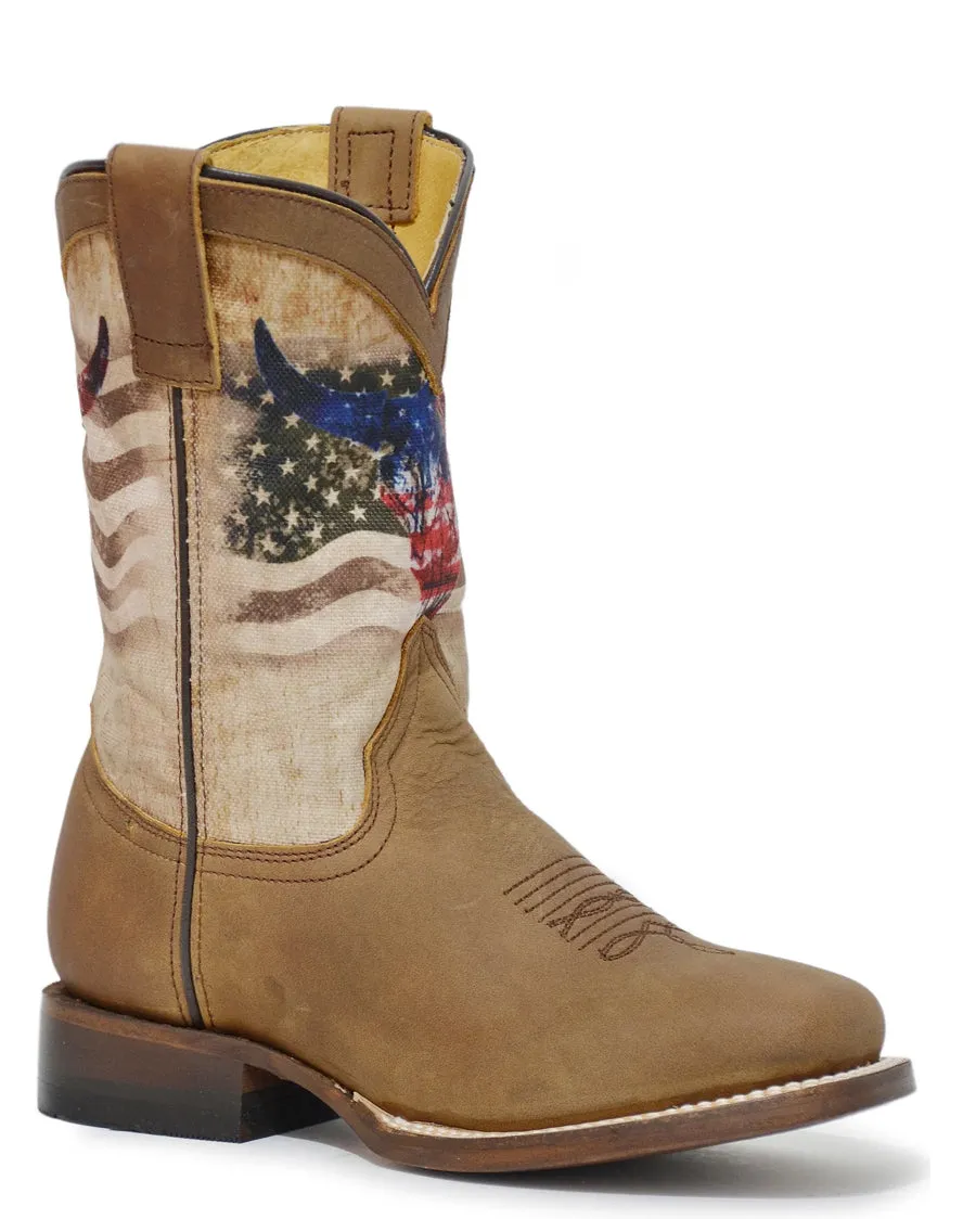 Little Kids' American Bull Western Boots