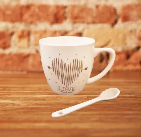 Love Mug and Spoon Set