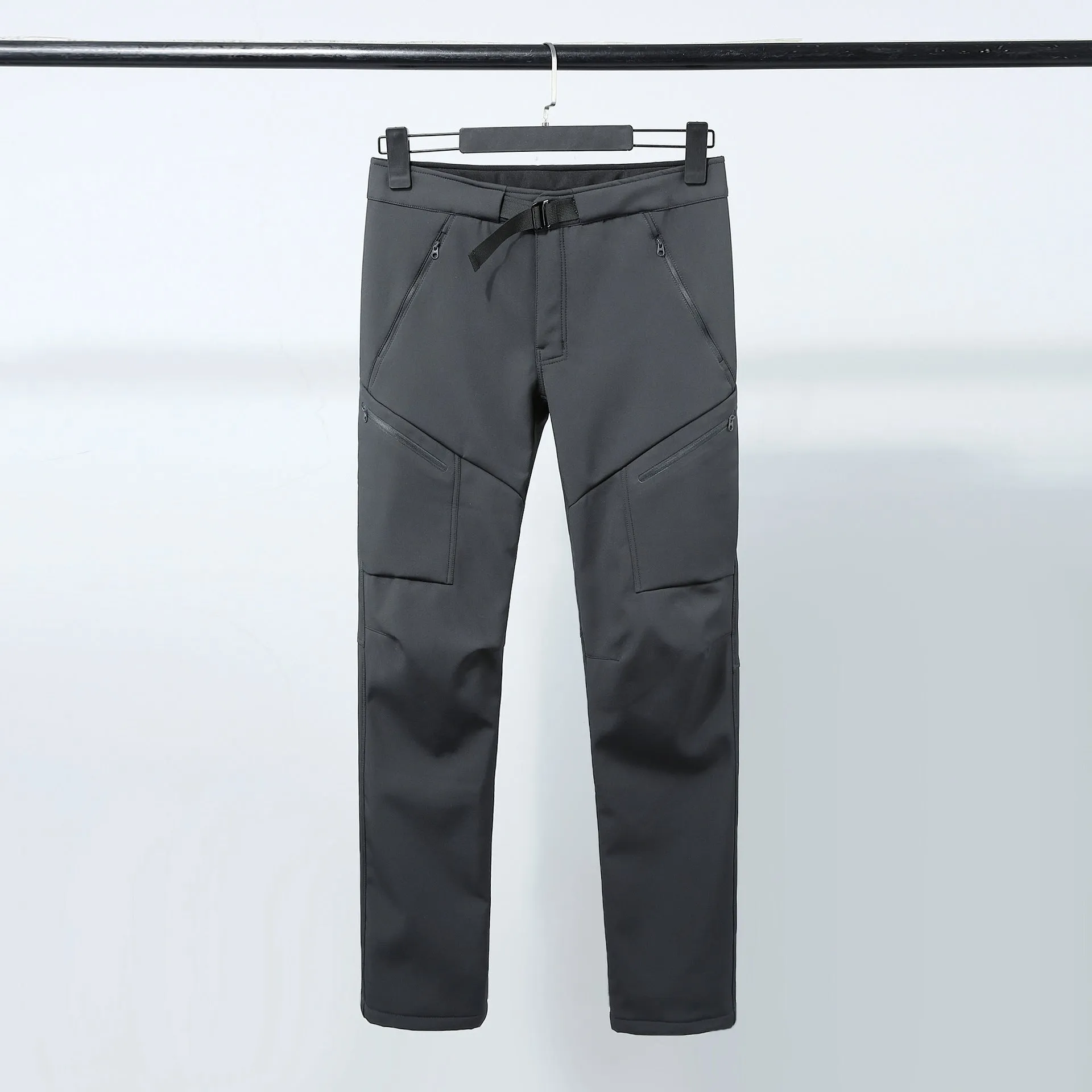 Men's Waterproof Windproof Fleece-Lined Climbing Pants