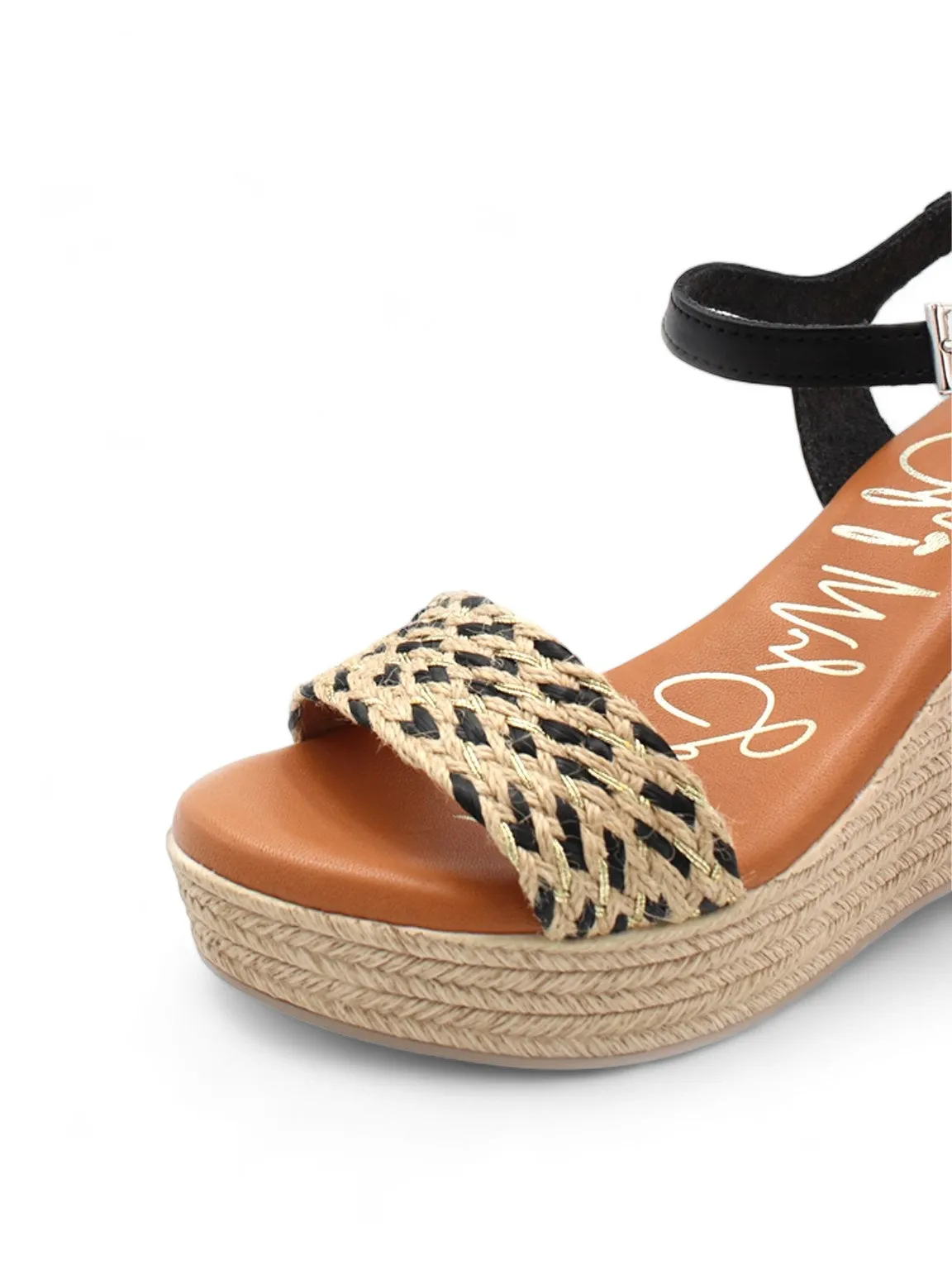 Oh! Straw Straps Wedges