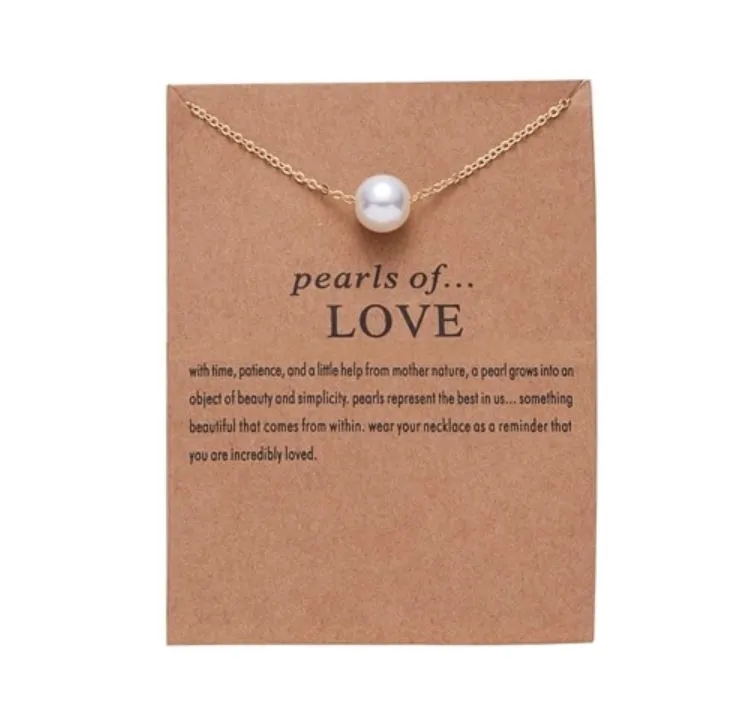 Pearls of Love Pendant - Gold