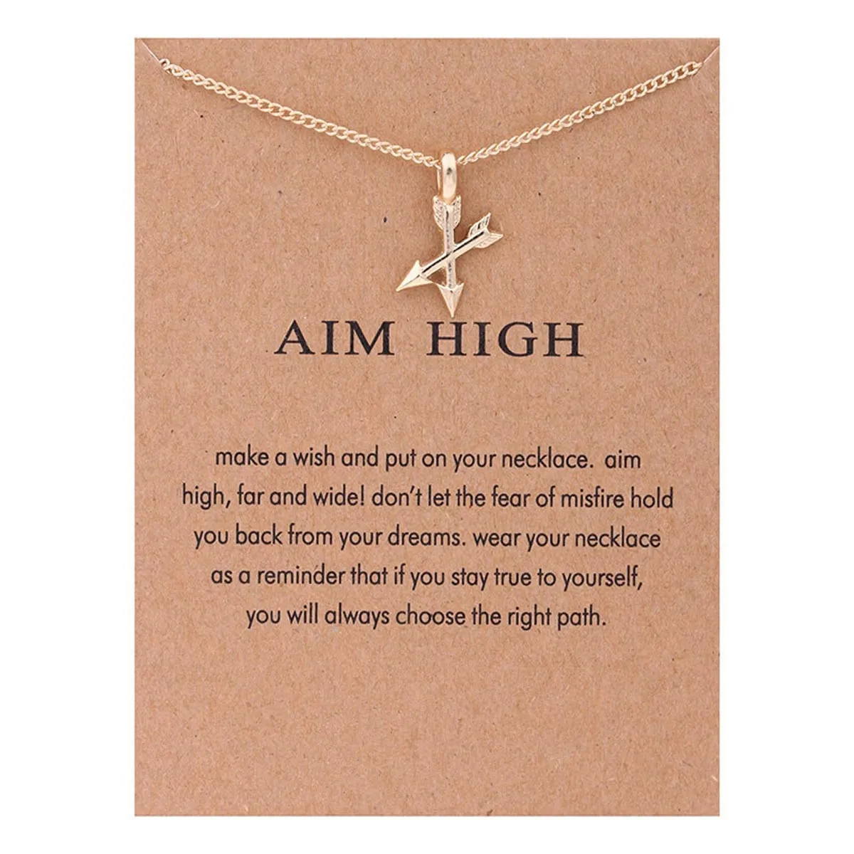 Pendant - Aim High - Gold