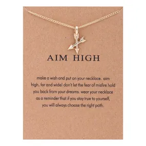 Pendant - Aim High - Gold