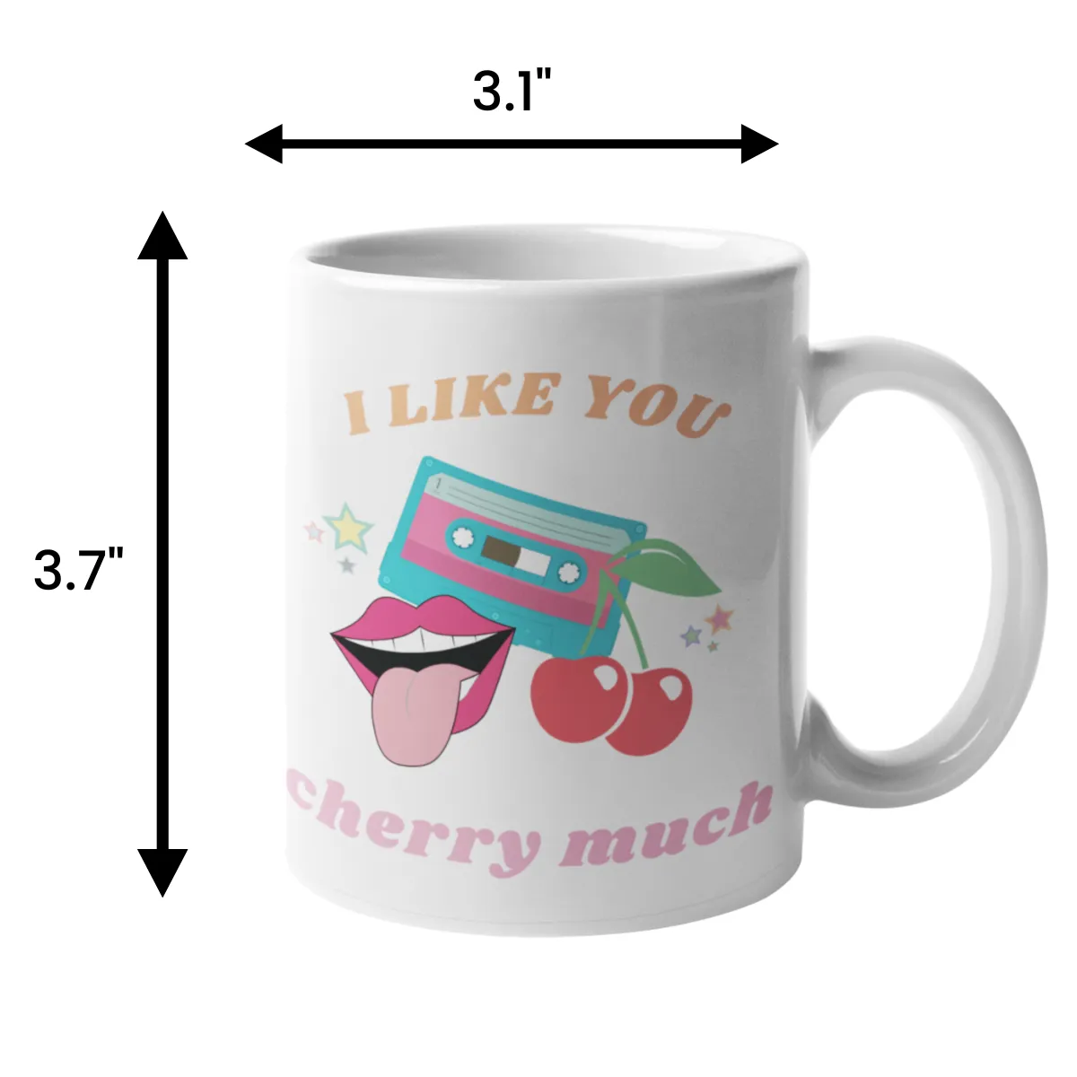 Personalized Coffee Mug - Like You Cherry Much - 325ml