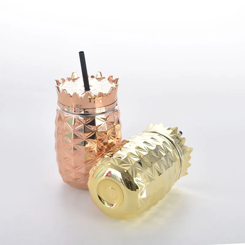 Pineapple Vaccum Sipper Tumbler with Straw