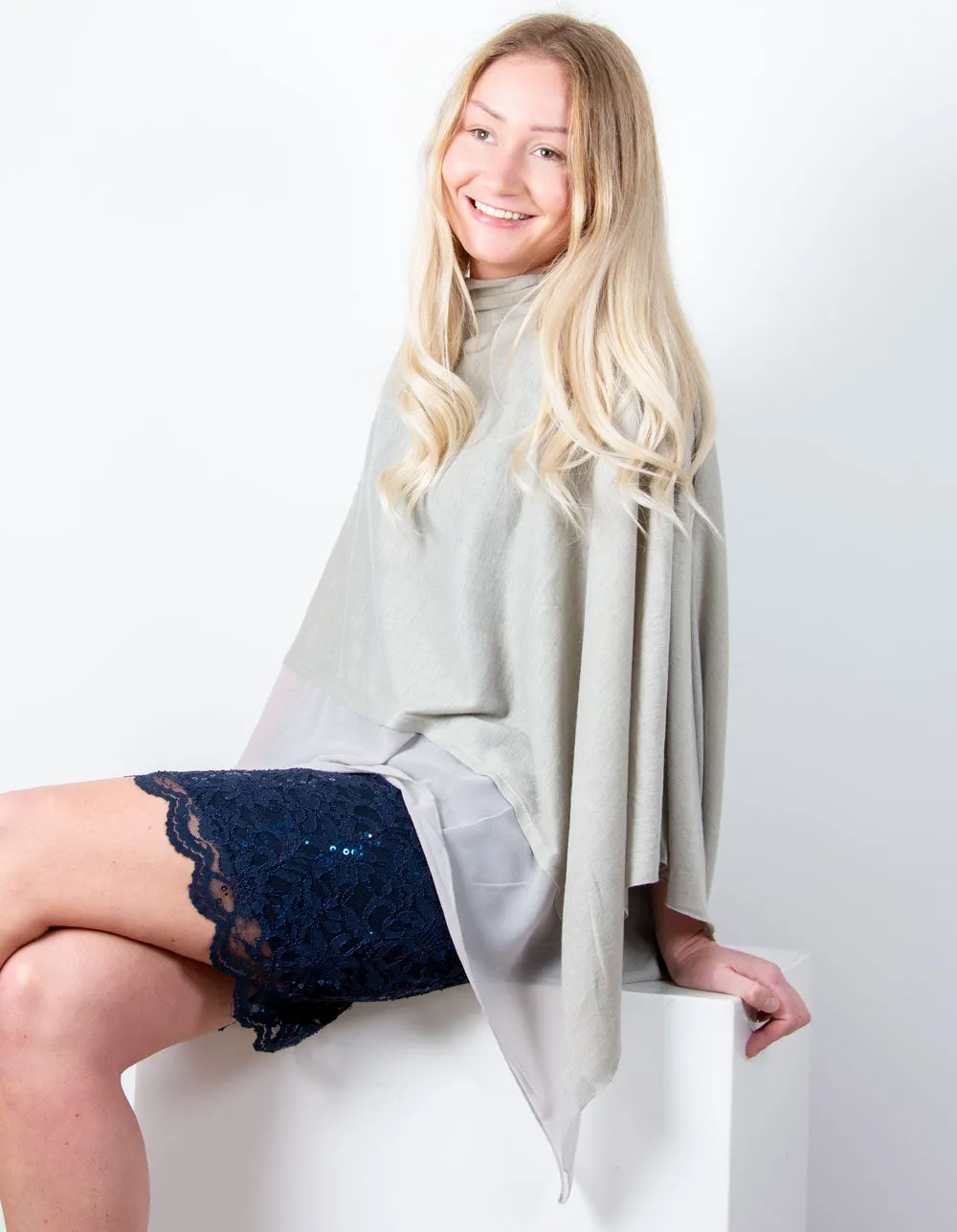 Poncho | Light Grey