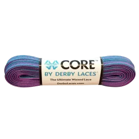 Purple and Teal Stripe CORE Laces