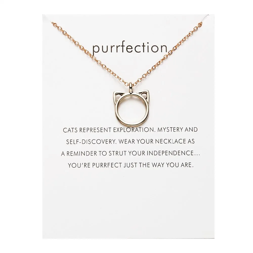 Purrfection Pendant - Gold