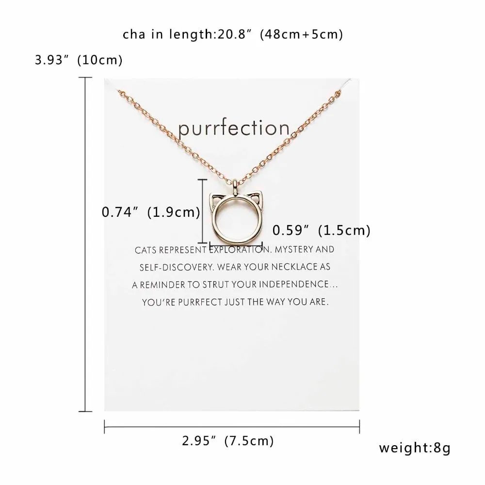 Purrfection Pendant - Gold