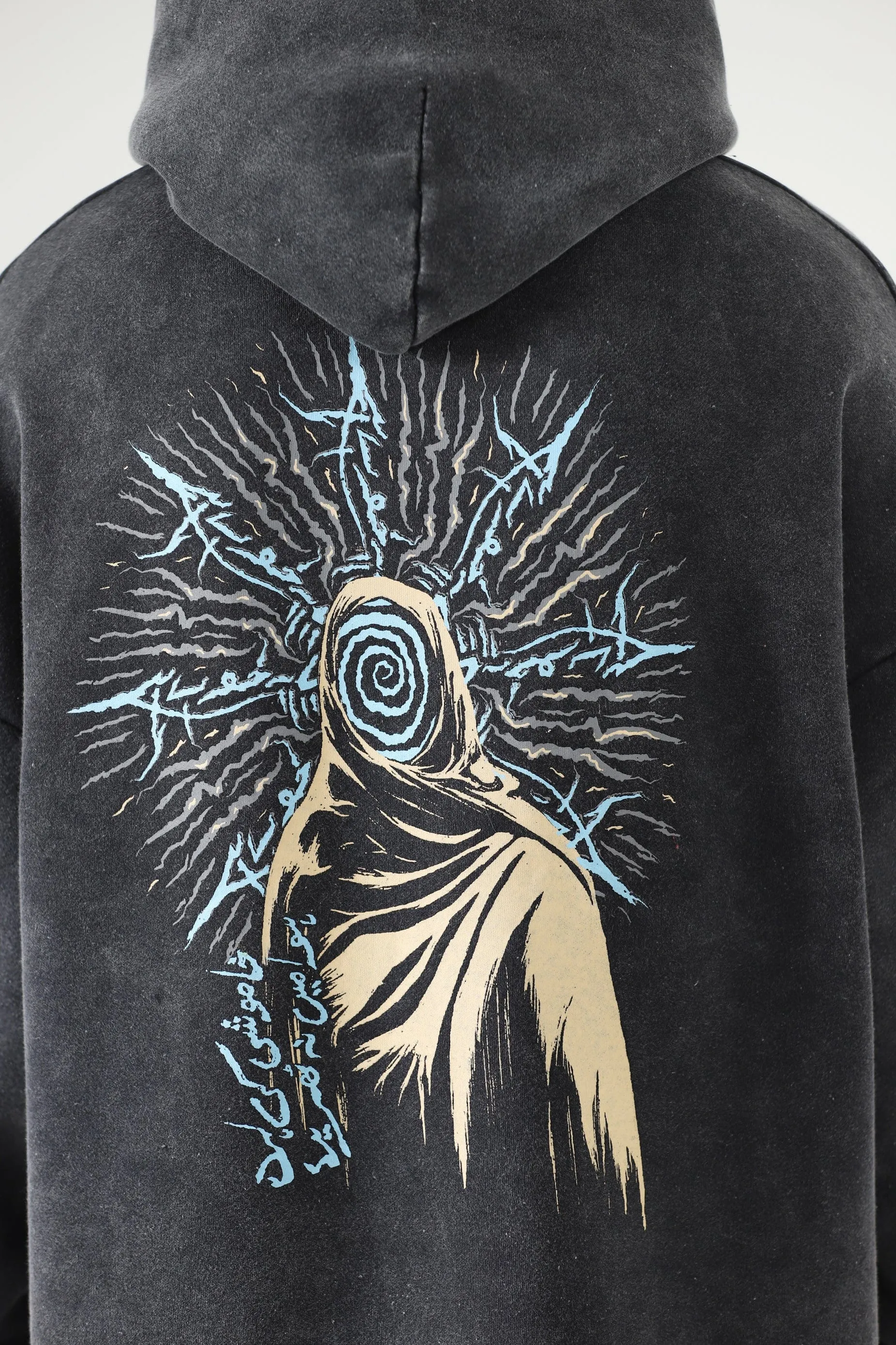 "KHAMOSHI" ACID WASH HOODIE