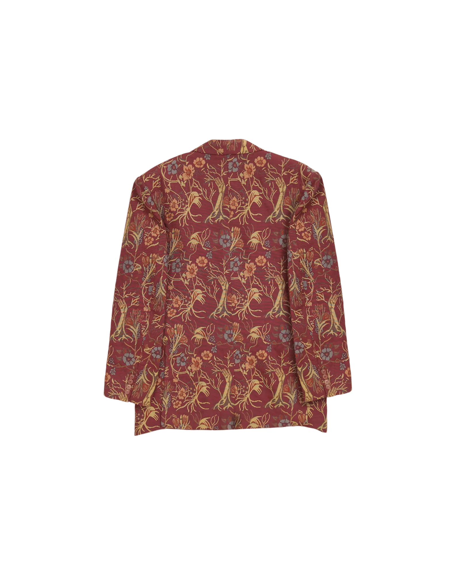 "RED AFFAIR" JACQUARD WOVEN COAT