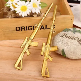 Rifle Gun Pen - Gold