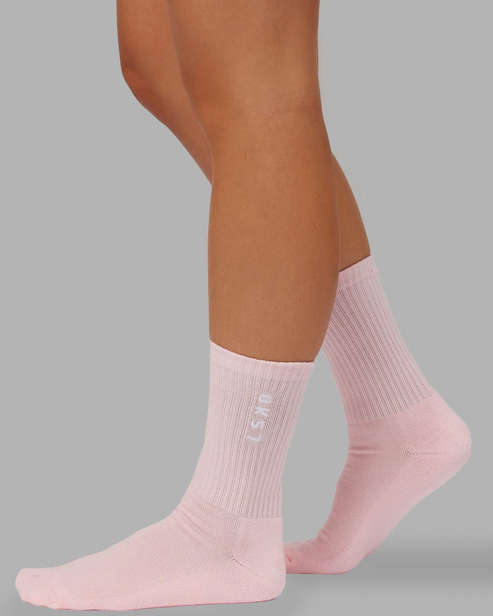 Signal 3 Pack Crew Socks - Pastel-Blue-Pink-Orange