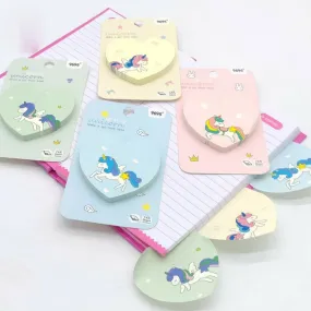 Sticky Notes - Pastel Unicorn Heart