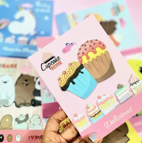 Sticky Notes with Page Markers - Cupcake