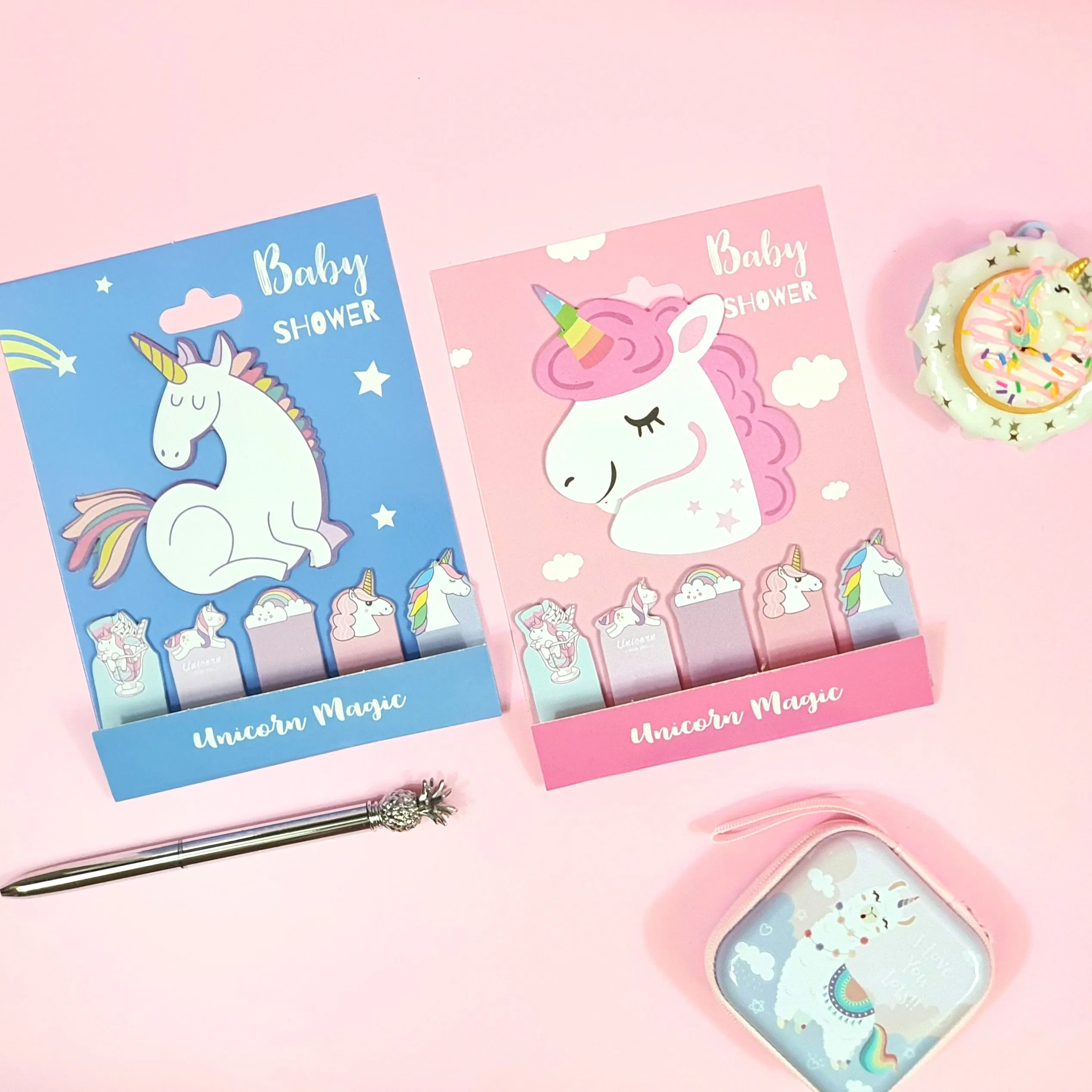 Sticky Notes with Page Markers - Unicorn