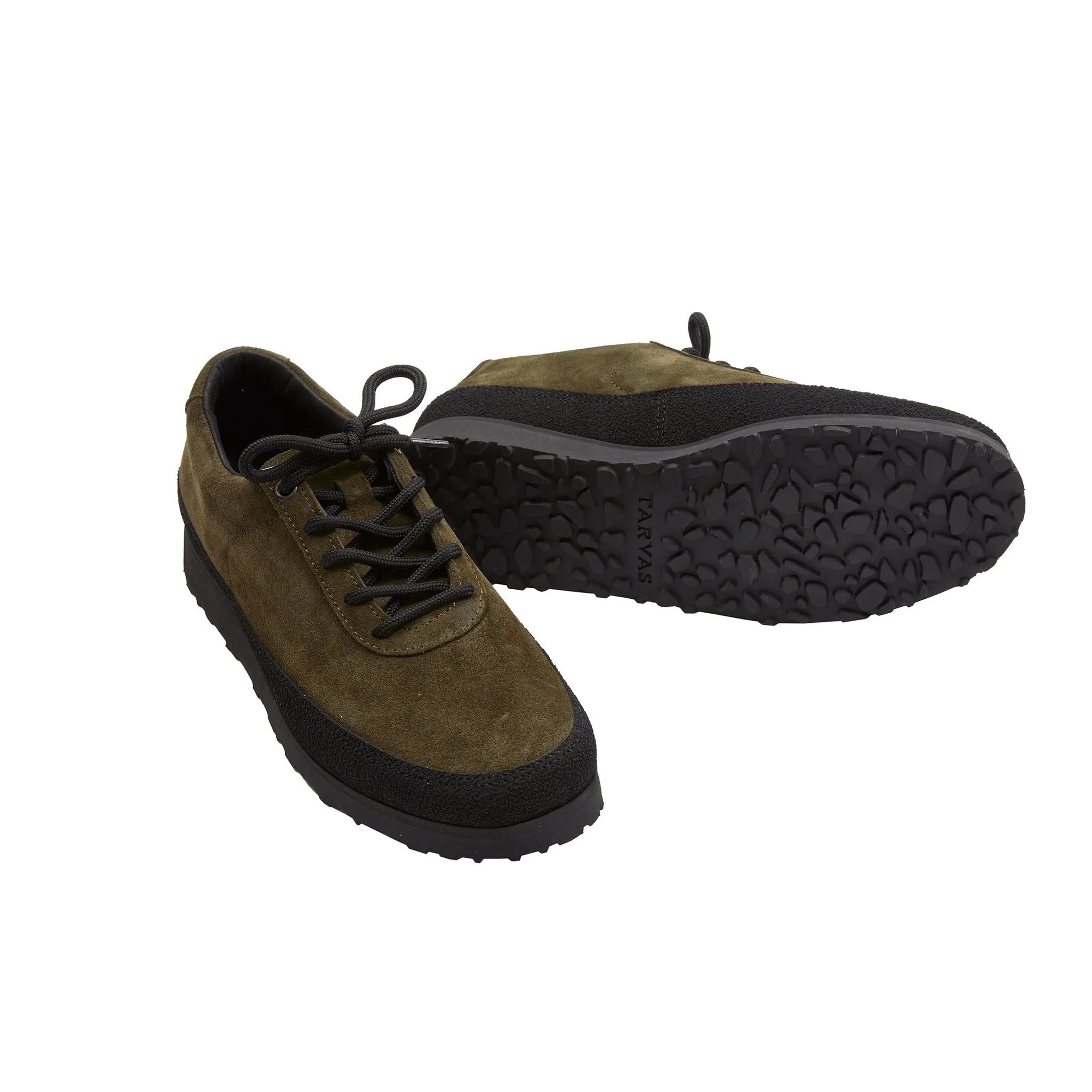 Tarvas Explorer in Army Green Suede