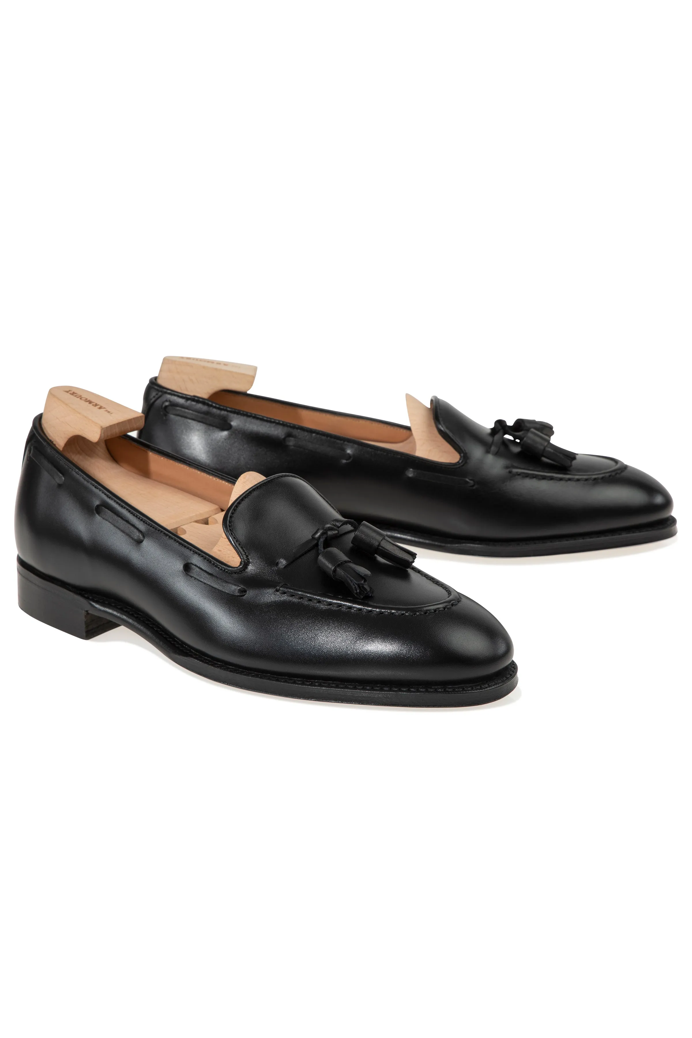 The Armoury Hudson Black Calf Tassel Loafers *factory seconds*