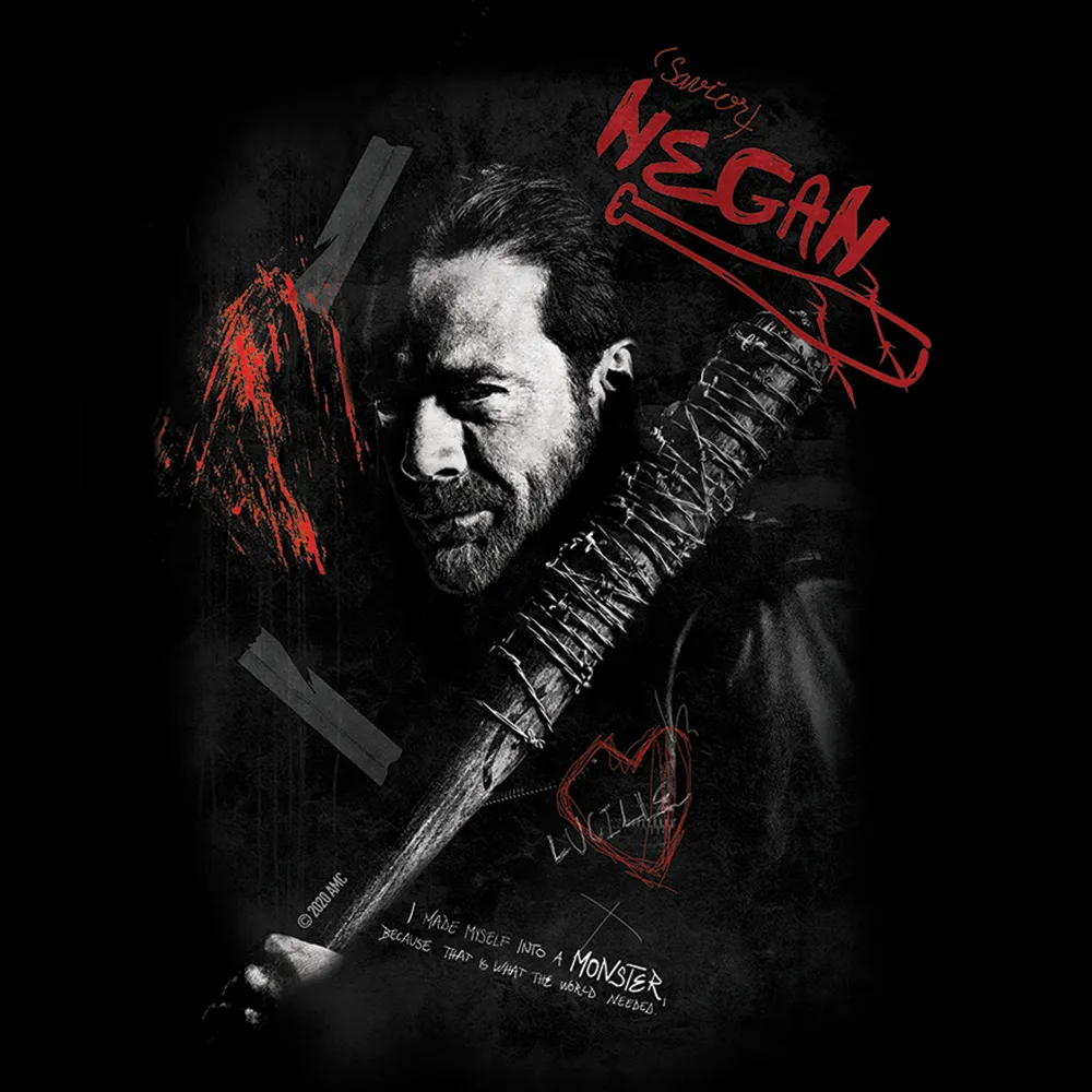 The Walking Dead Negan Graffiti Throw Pillow