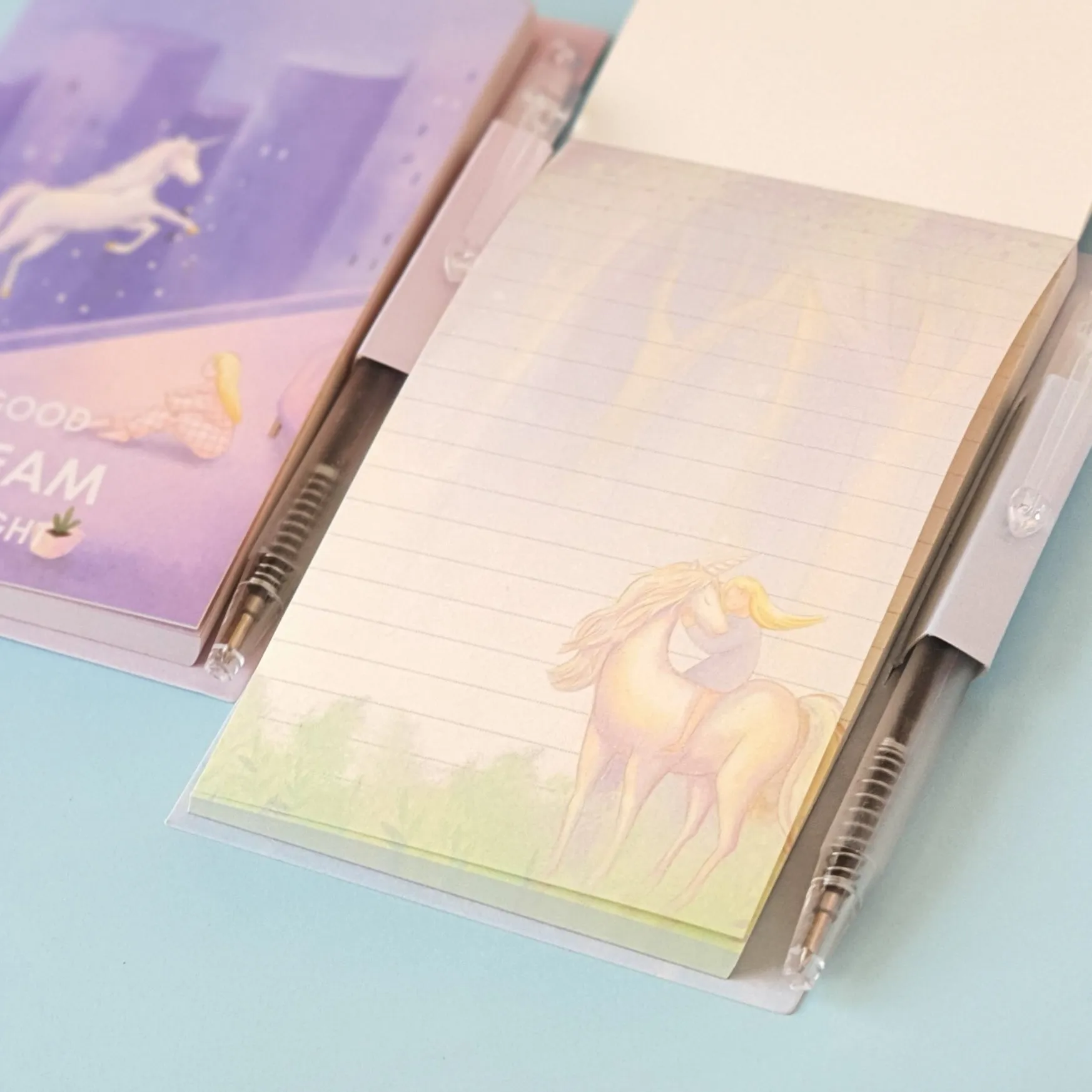 Unicorn Dream Memo Pad with Mini Pen