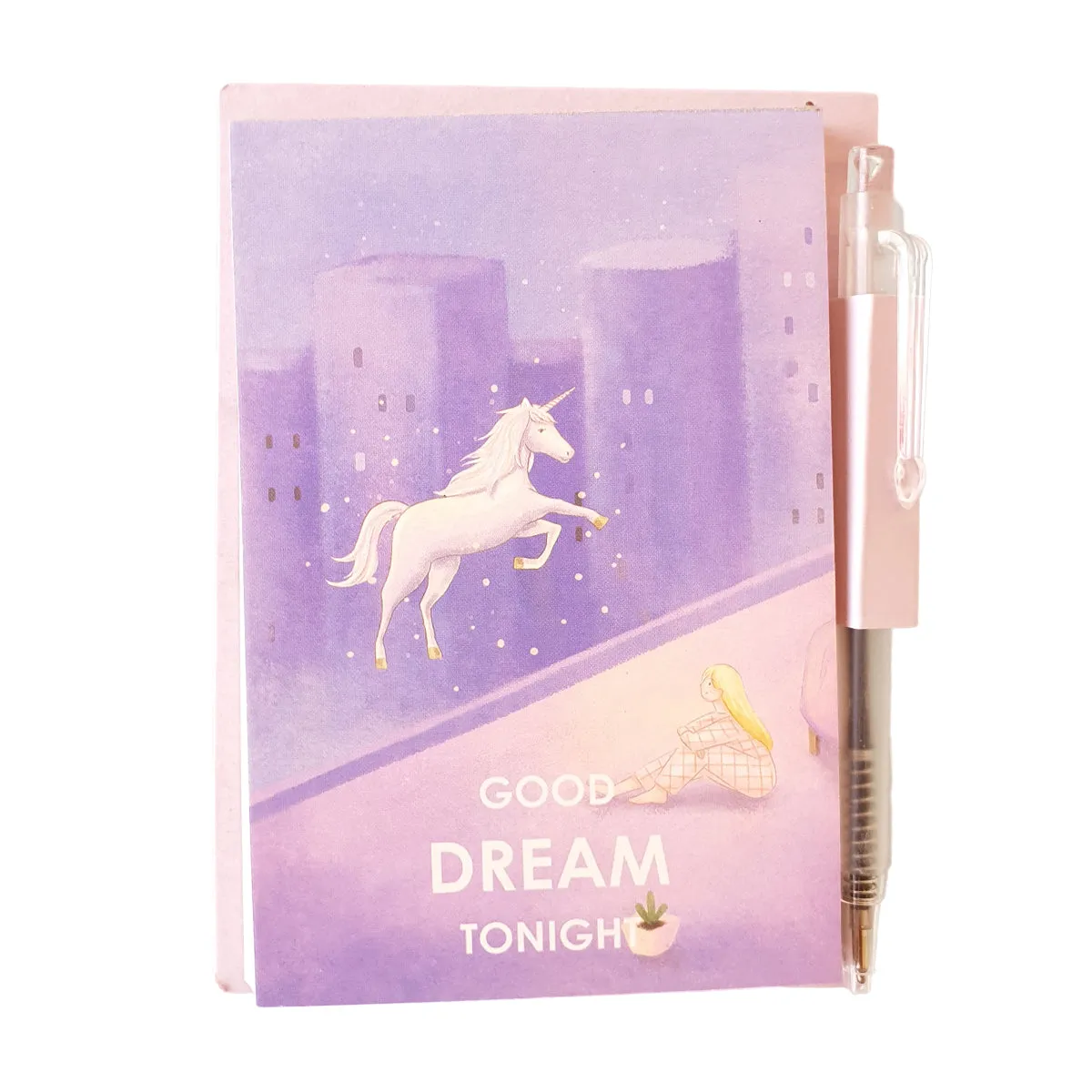 Unicorn Dream Memo Pad with Mini Pen