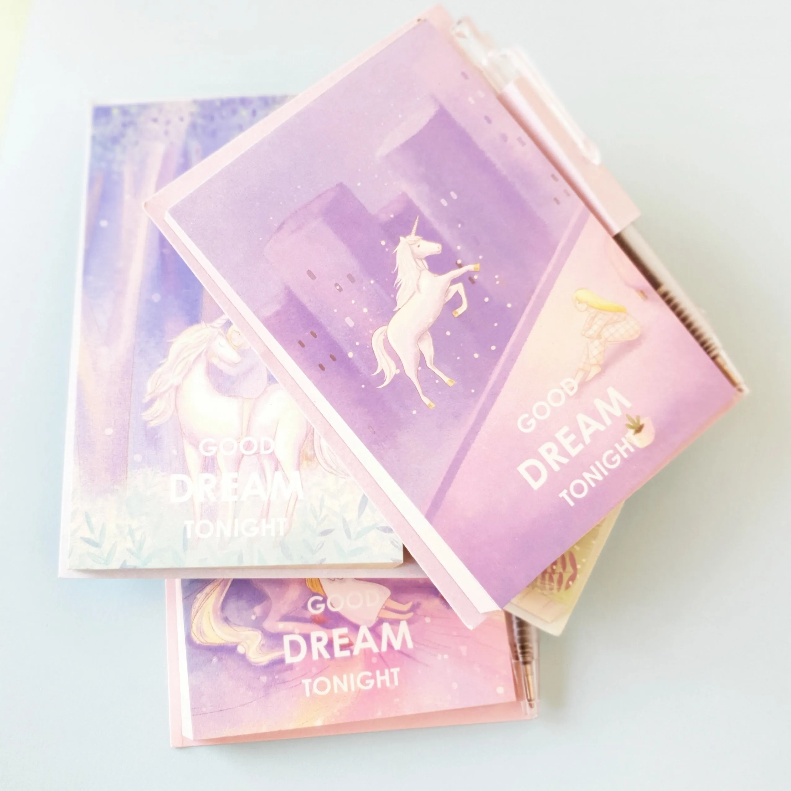 Unicorn Dream Memo Pad with Mini Pen