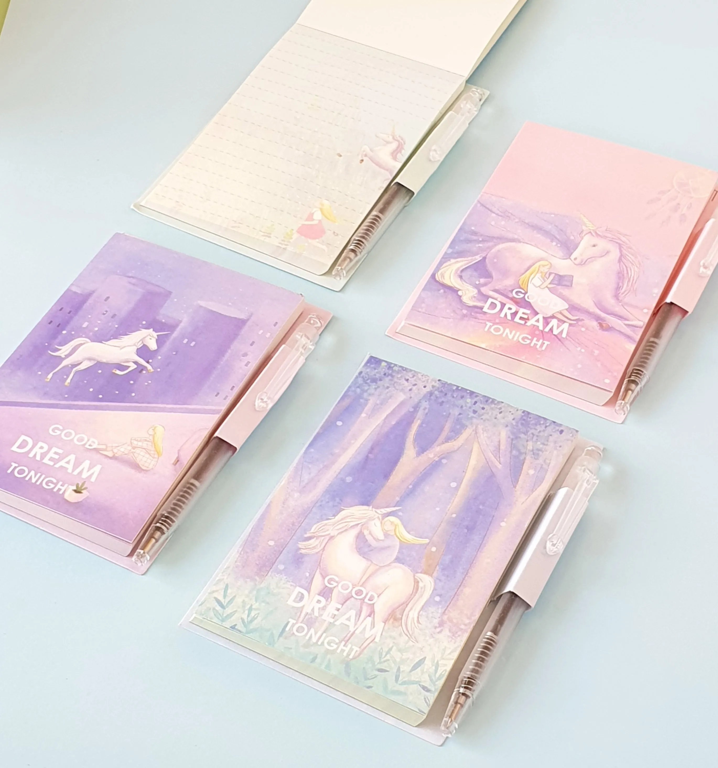 Unicorn Dream Memo Pad with Mini Pen