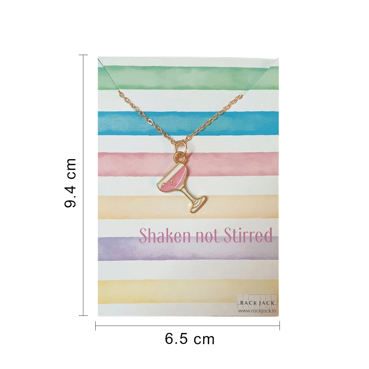 Y2K Charm Pendant RoseGold Necklace - Cosmopolitan